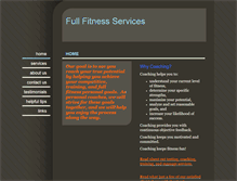 Tablet Screenshot of fullfitnessservices.com